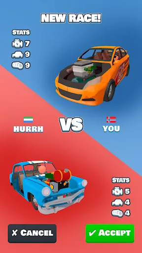 Gameplay screenshot 3 from Idle Racer — Tap, Merge & Race - Racing game